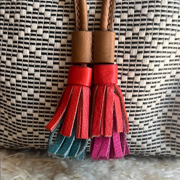 Fossil Black and Tan Shoulder Bag with Classic Leather Accents - Picture 3 of 7